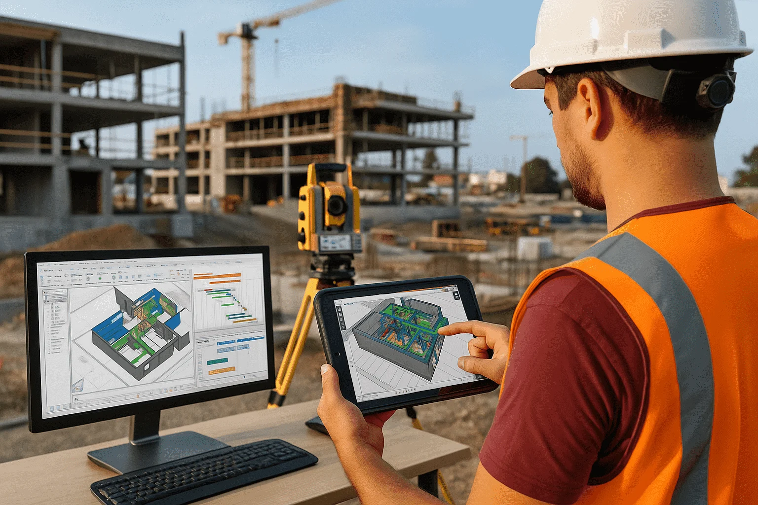 realistic bim and field technology in construction